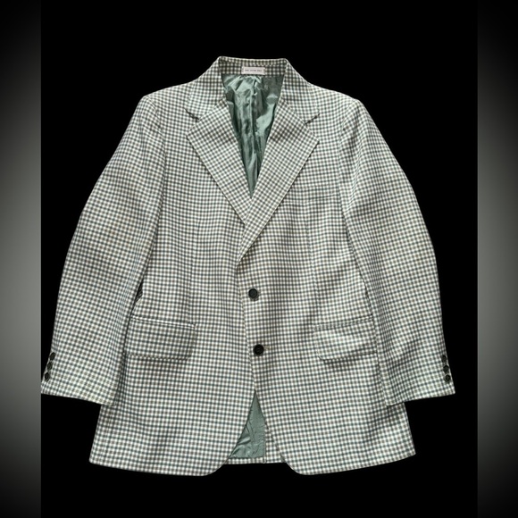 Vintage 70s 80s Richman Brothers Plaid Blazer Jacket Men Size 42R - Picture 1 of 8